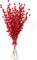Set of 48: 17" Artificial Red Holly Berry Stems - 35 Lifelike Berries, Festive Holiday Decor for Trees, Wreaths, Garlands, Christmas Picks, Home & Office - 2024 Christmas Collection, Floral Home by Artificial Flowers